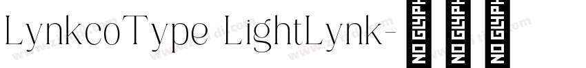LynkcoType LightLynk字体转换